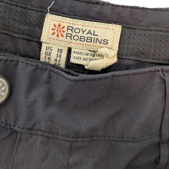 Royal Robbins Black Discovery Pencil Stretch Lightweight Everyday Pant Size 10 - Picture 4 of 5
